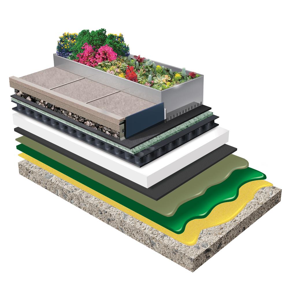Henry® Prodeq™ vegetative roof cutaway assembly 